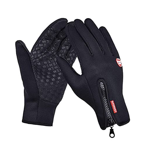 FOXLVDA Men and Women Winter Waterproof Gloves with Touch Screen Compatibility