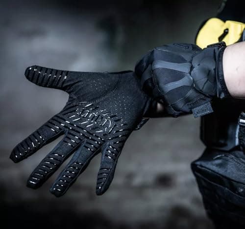 Reaper Dark Skeleton Gloves - Lightweight for Airsoft, Paintball, Cycling & More