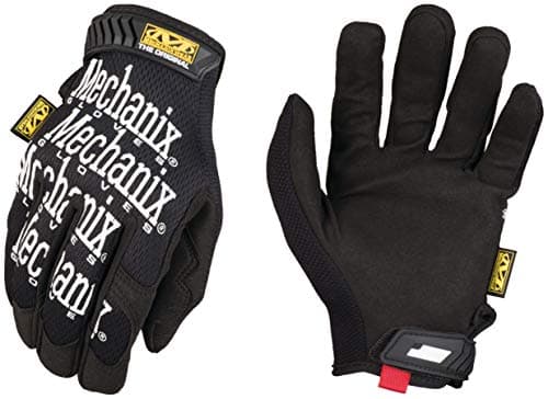 Mechanix Wear Original Synthetic Leather Safety Gloves, Durable Touchscreen Capable, Black, X-Large