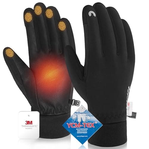 Waterproof Winter Gloves for Men and Women — Pro-Black (85% Warm&Waterproof)