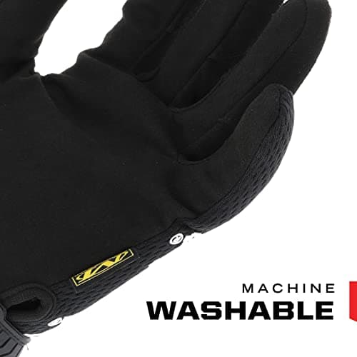 Mechanix Wear Original Synthetic Leather Safety Gloves, Durable Touchscreen Capable, Black, X-Large