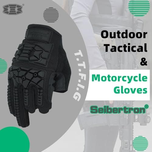 Seibertron T.F.F.I.G 2.0 Men's Tactical Gloves for Hunting Hiking Motorbike Riding
