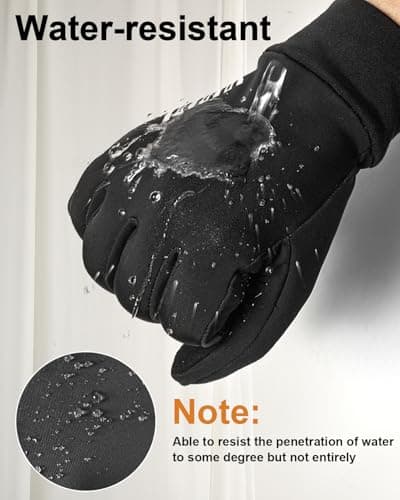 Extreme Cold Weather Waterproof Gloves for Men and Women with Touchscreen Fingers