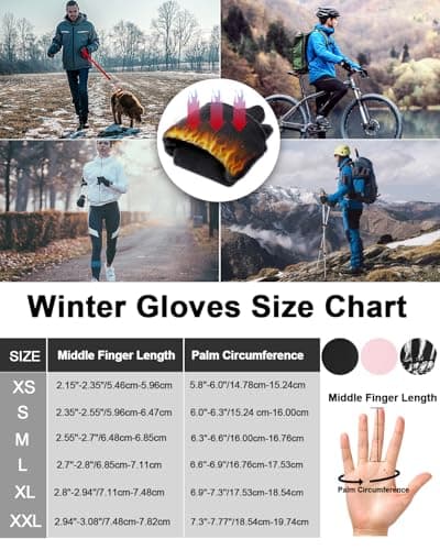Waterproof Winter Gloves for Men and Women: RIGWARL Gloves for Cool and Cold Weather
