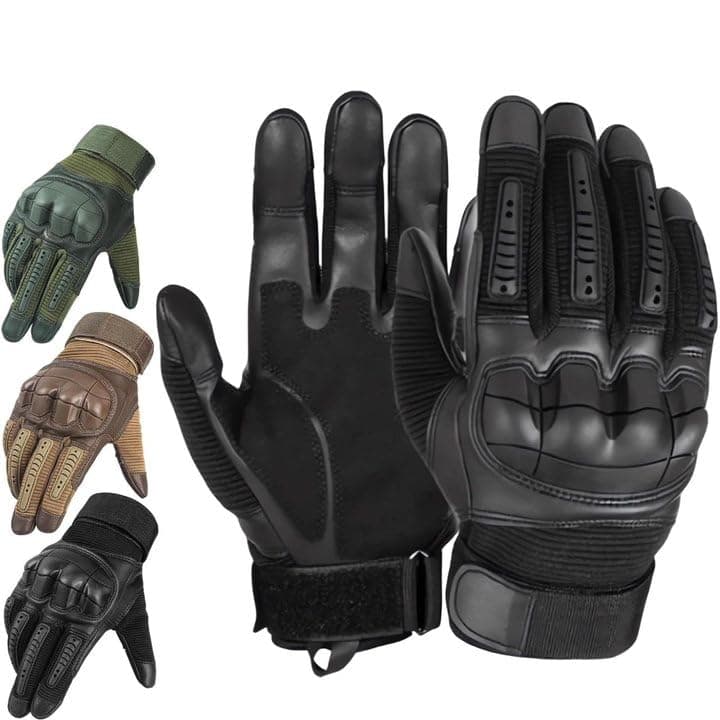 Wegodal Heavy-Duty Tactical Full-Finger Gloves for Men - Indestructible Touchscreen Camping and Motorcycle Gear