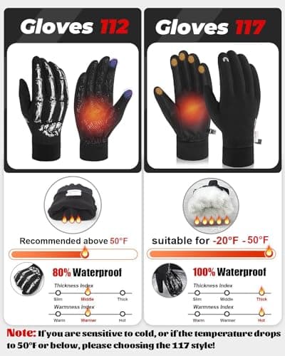 Waterproof Gloves for Men and Women in Cold Weather
