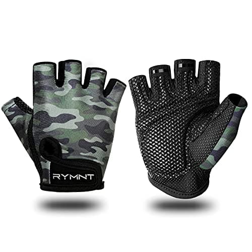 Weight Lifting Gloves with Full Palm Protection & Extra Grip — B4-Camo Green