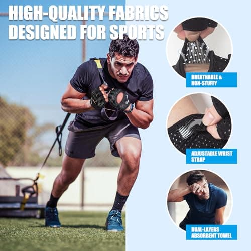 Gym Gloves for Men & Women with Full Palm Protection
