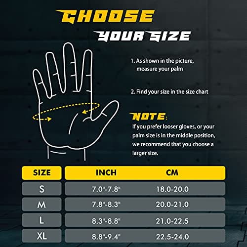 Men's FREETOO Workout Gloves: Full Palm Protection, Ultra Ventilated Weight Lifting Gloves with Cushion Pads and Silicone Grip for Exercise Fitness