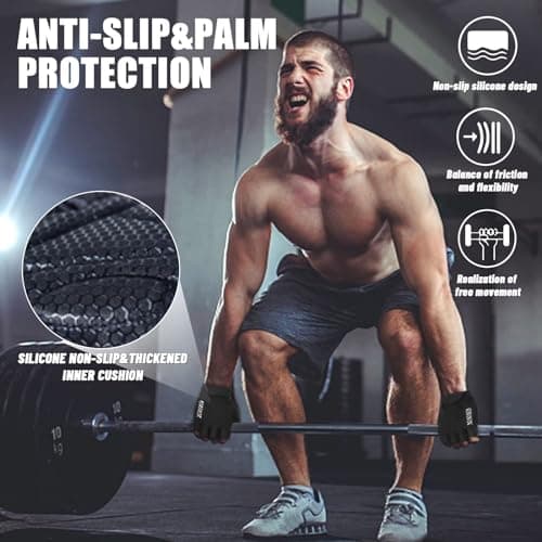 Fitness Gloves for Men and Women: Full Palm Protection and Excellent Grip