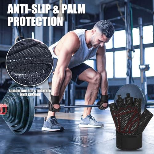 Workout Gloves for Men & Women with Full Palm Protection