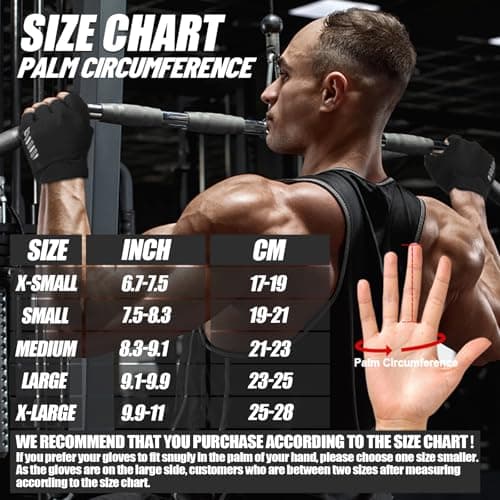 Fitness Gloves for Men and Women with Full Palm Protection and Excellent Grip