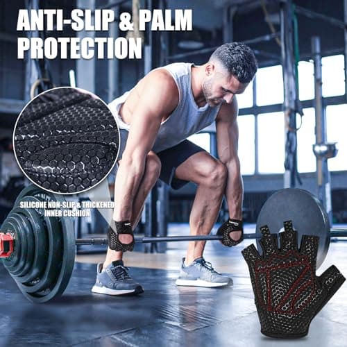 Gym Gloves for Men & Women with Full Palm Protection
