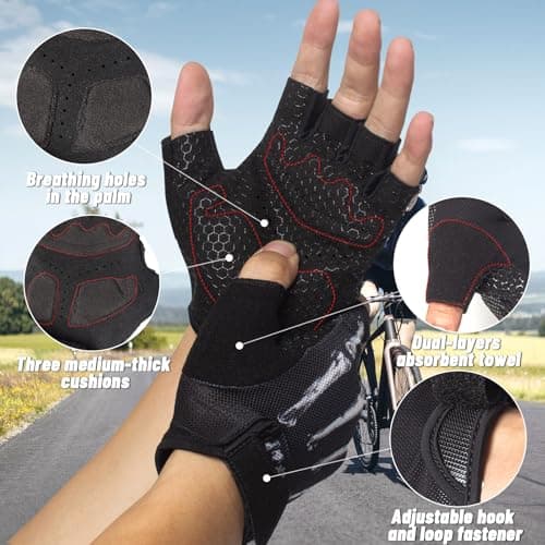 Skeleton Anti-Slip Shock-Absorbing Biking Gloves for Men & Women