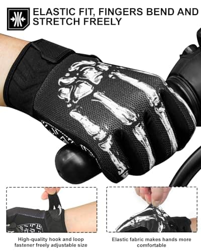 RIGWARL Touch Screen Non-Slip Skeleton Gloves for Cycling Enthusiasts