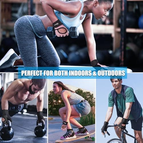 Workout Gloves for Men & Women with Full Palm Protection