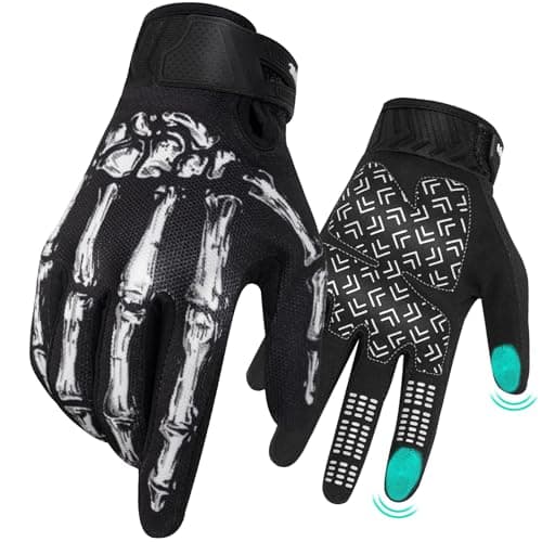 RIGWARL Touch Screen Non-Slip Skeleton Gloves for Cycling Enthusiasts