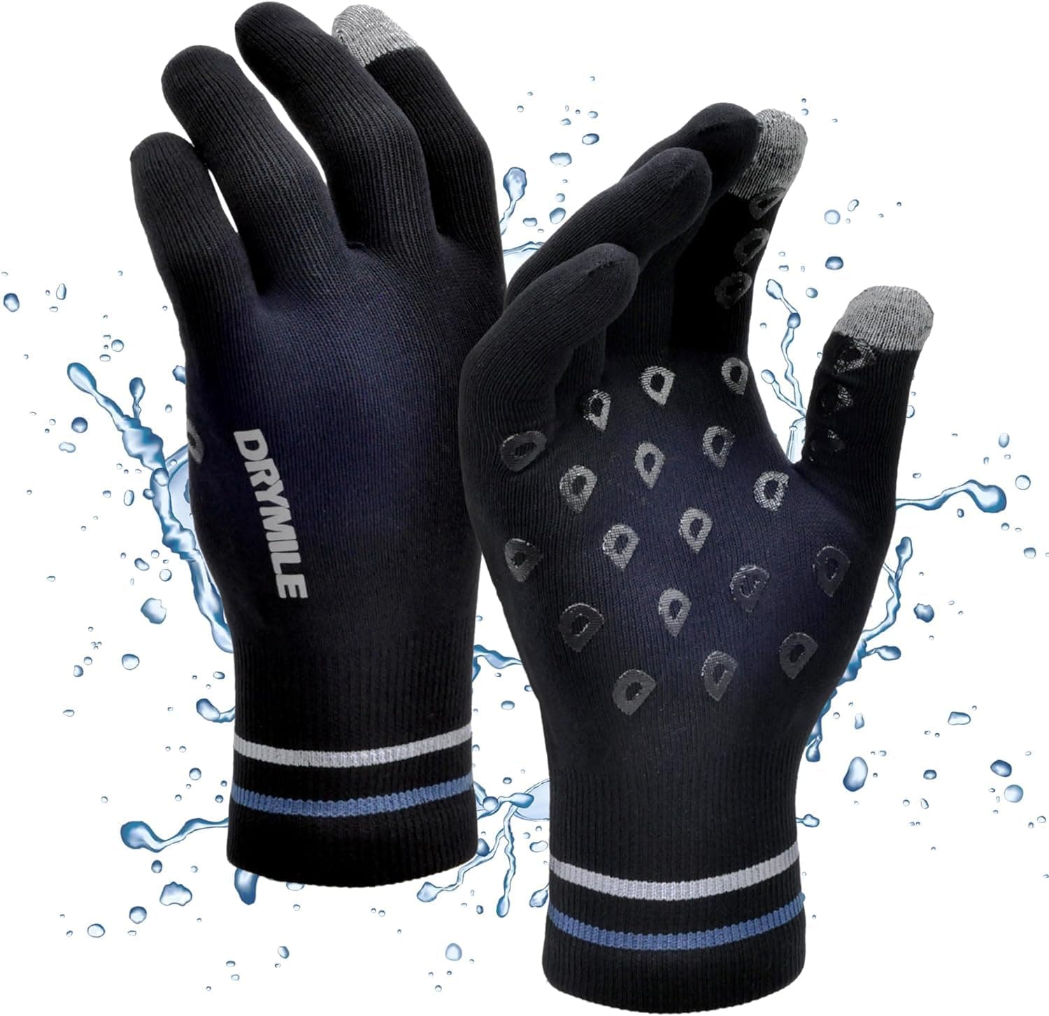 Waterproof Winter Gloves for Cold Weather - Touchscreen Wool Blend for Men & Women