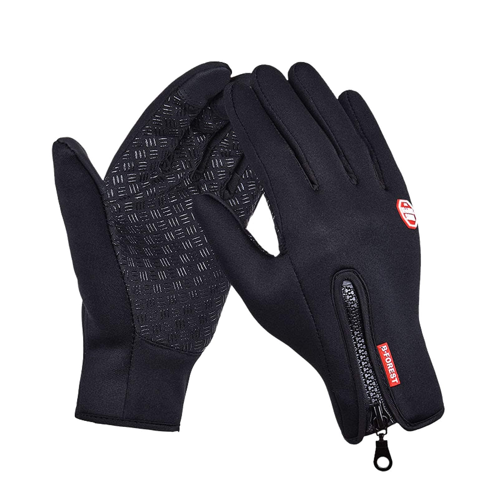 FOXLVDA Men and Women Winter Waterproof Gloves with Touch Screen Compatibility